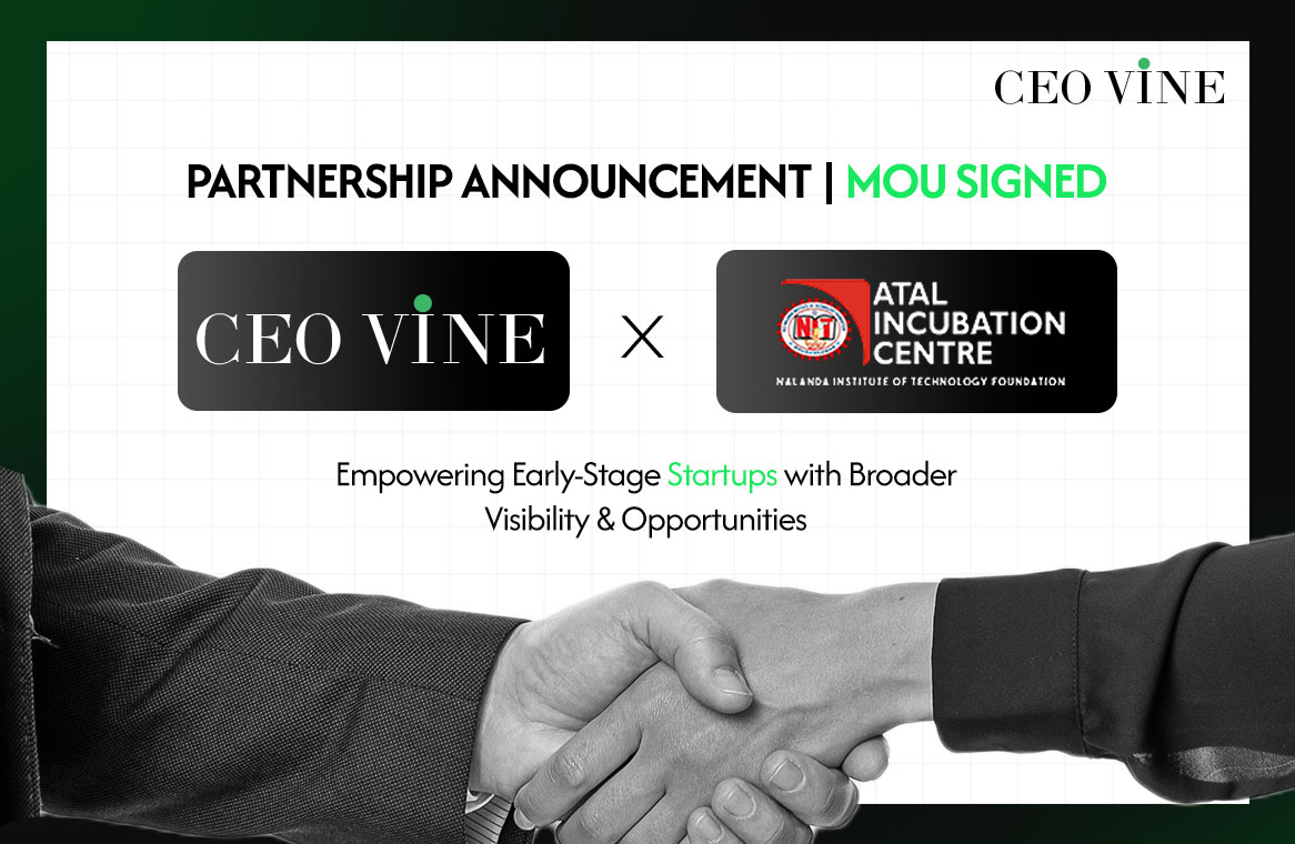CEO VINE Partners with Incubator AIC-Nalanda